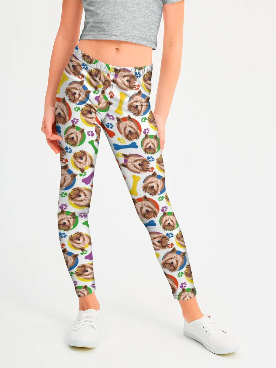 Леггинсы для девочки / Йоркширский Терьер