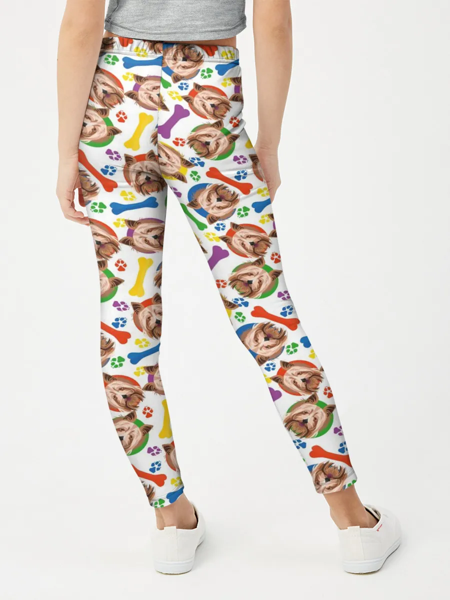 Леггинсы для девочки / Йоркширский Терьер