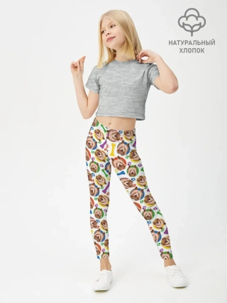 Леггинсы для девочки / Йоркширский Терьер