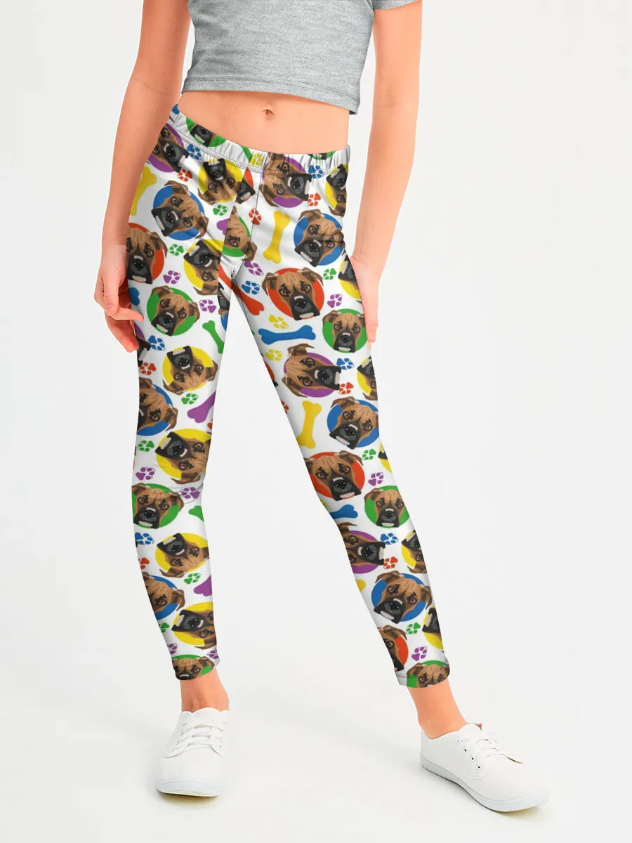 Леггинсы для девочки / Немецкий Боксёр