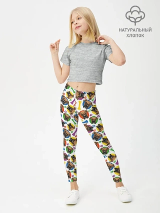 Леггинсы для девочки / Немецкий Боксёр