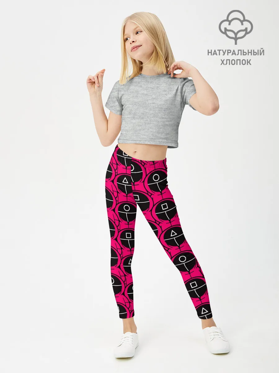 Леггинсы для девочки / ИГРА В КАЛЬМАРА / ОХРАННИКИ