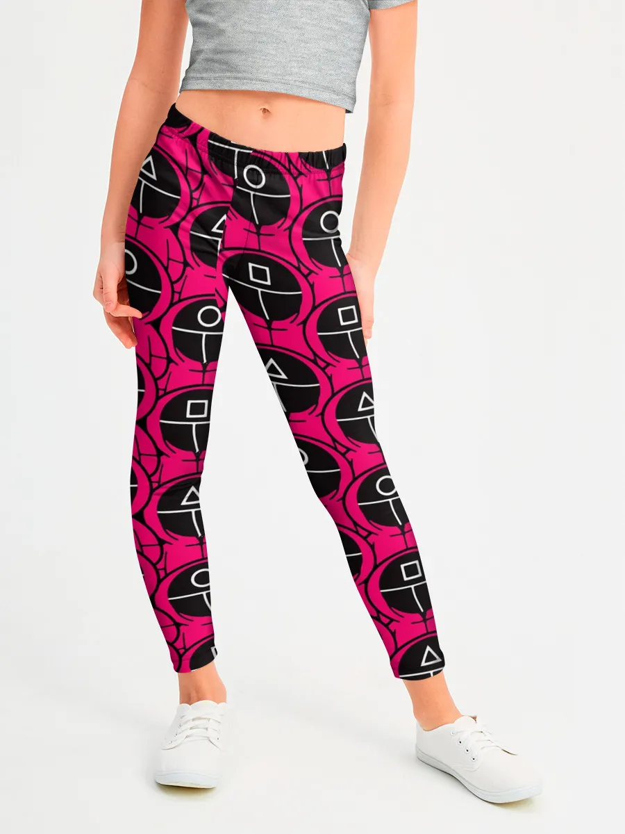 Леггинсы для девочки / ИГРА В КАЛЬМАРА / ОХРАННИКИ