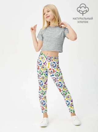 Леггинсы для девочки / Бультерьер