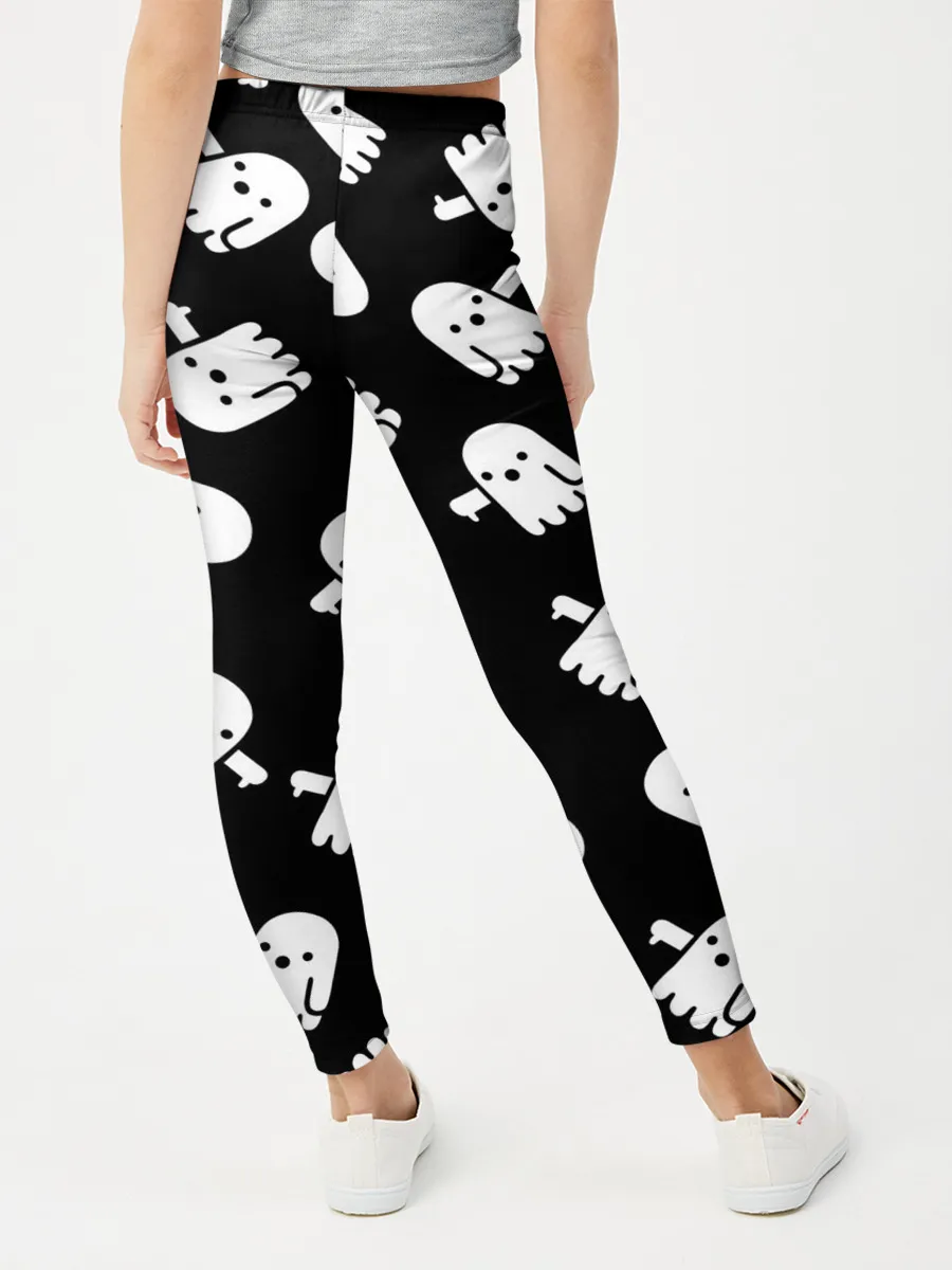 Леггинсы для девочки / ПРИВИДЕНИЯ УЗОР / HALLOWEEN