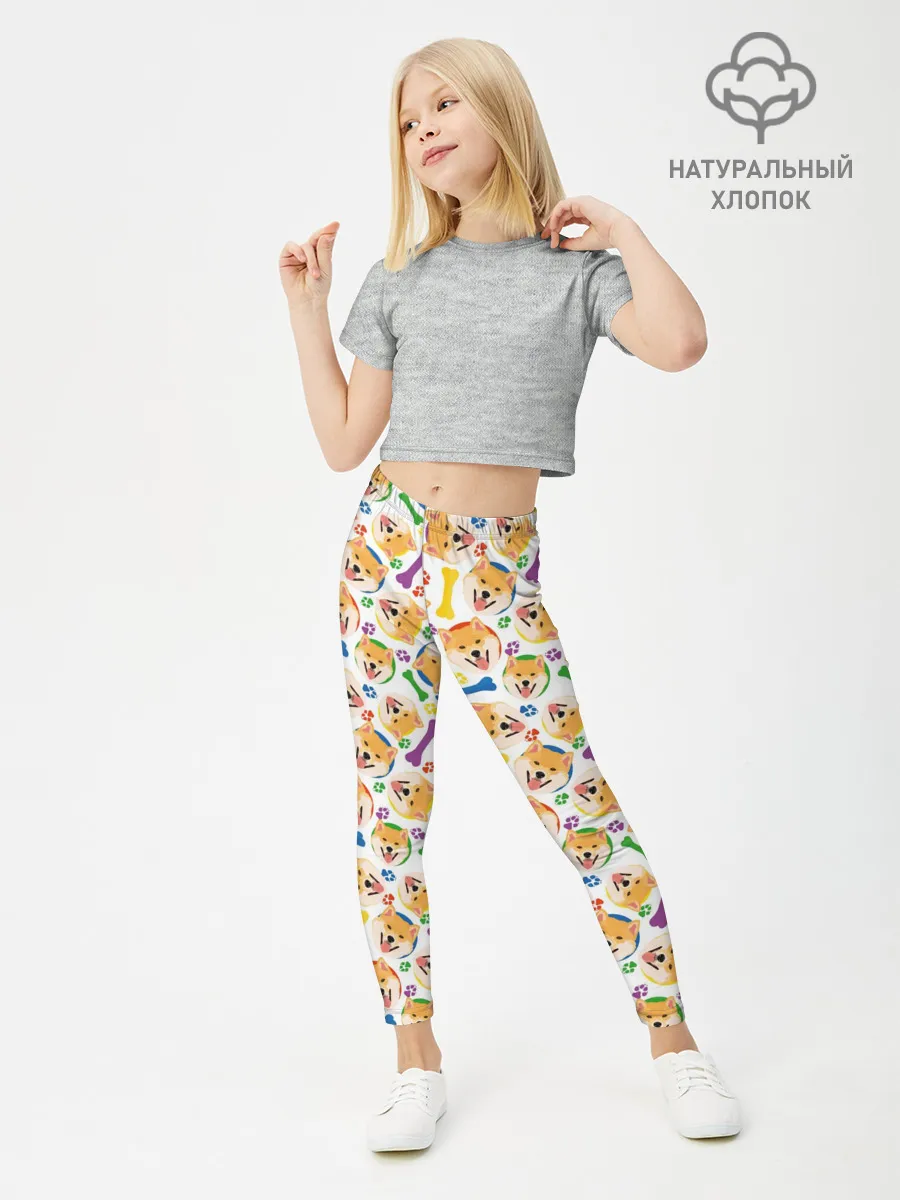 Леггинсы для девочки / Сиба Ину