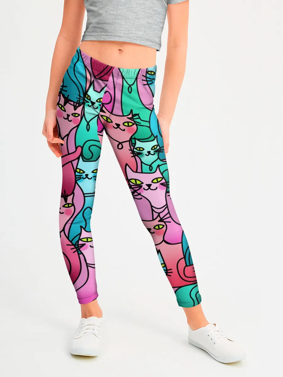 Леггинсы для девочки / Выставка котов