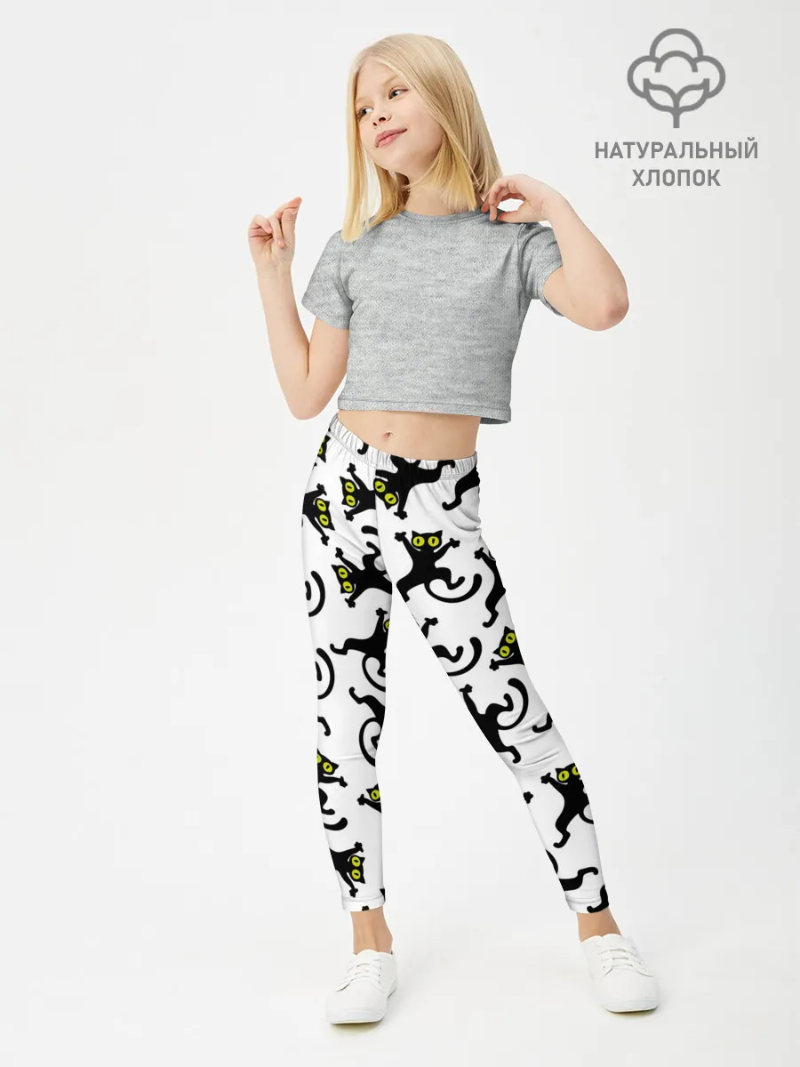 Леггинсы для девочки / Танец котов