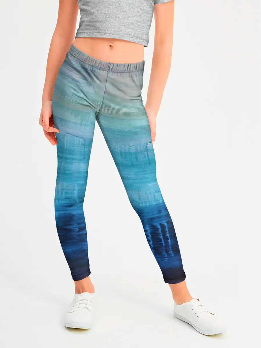 Леггинсы для девочки / Небесные потеки