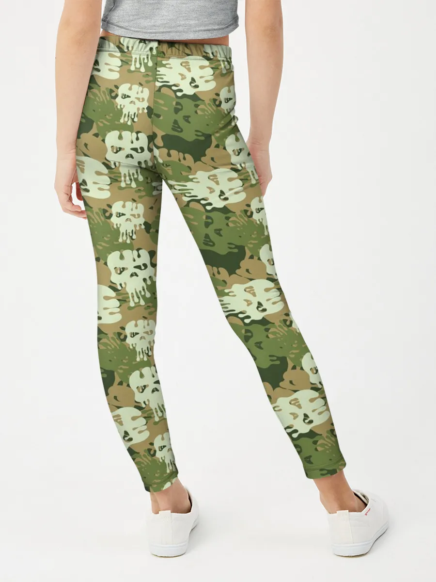 Леггинсы для девочки / Силуэты Черепов