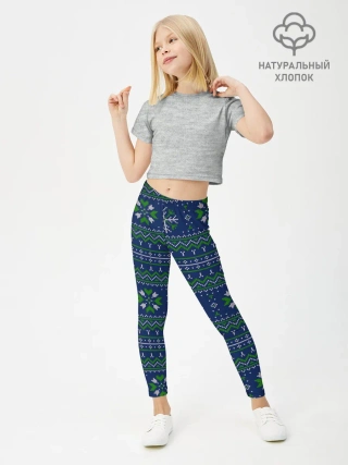 Леггинсы для девочки / Узорный свитер.