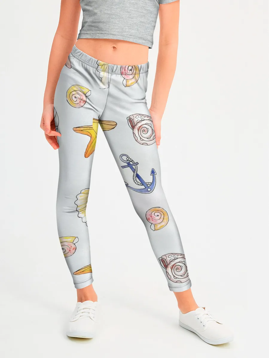 Леггинсы для девочки / морские ляльки