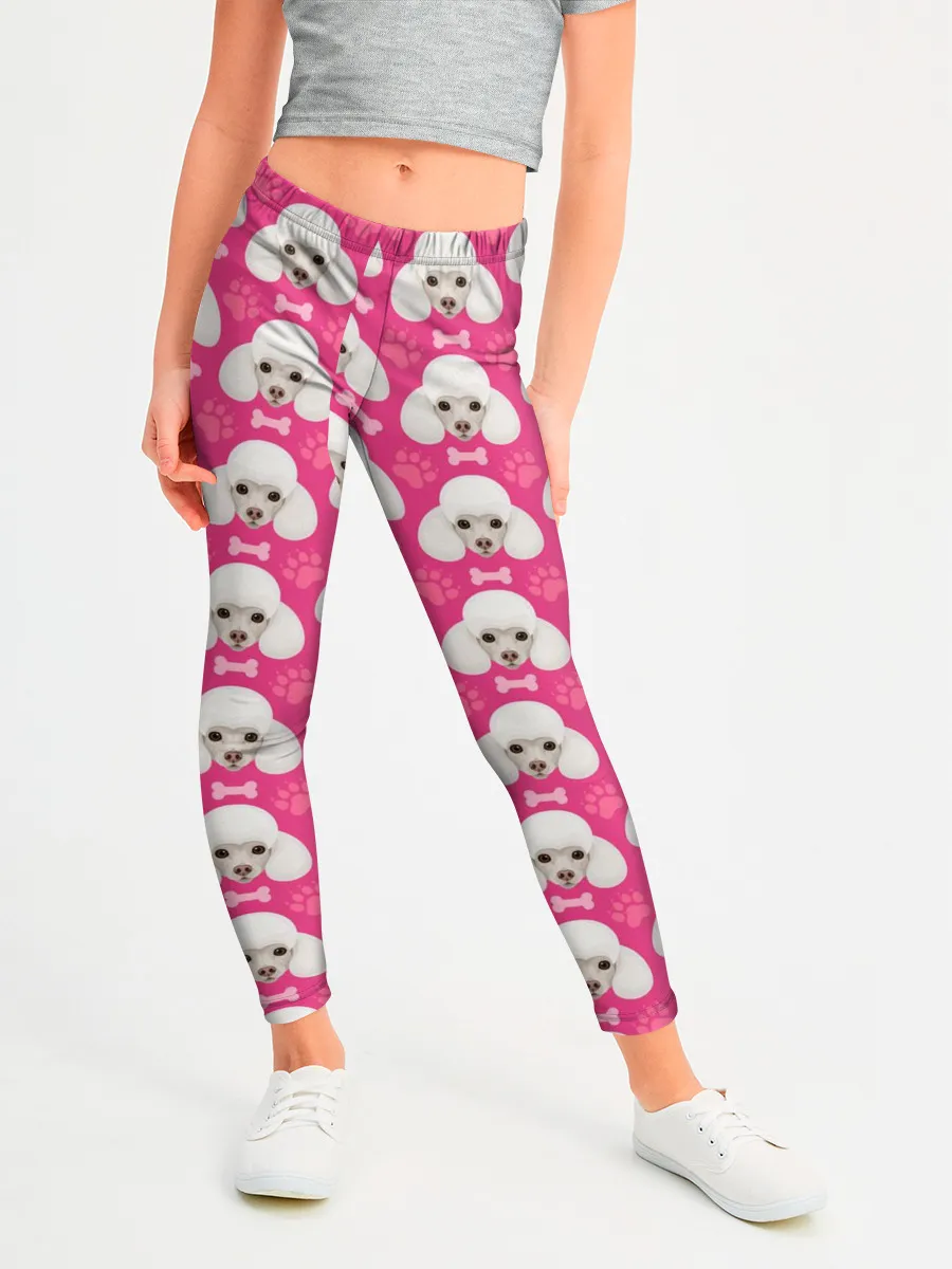 Леггинсы для девочки / Собака Пудель