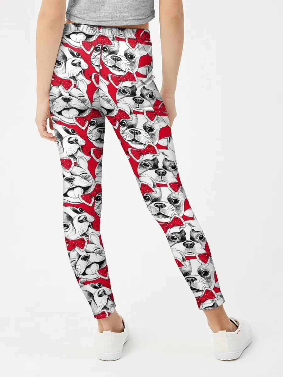 Леггинсы для девочки / Французский Бульдог