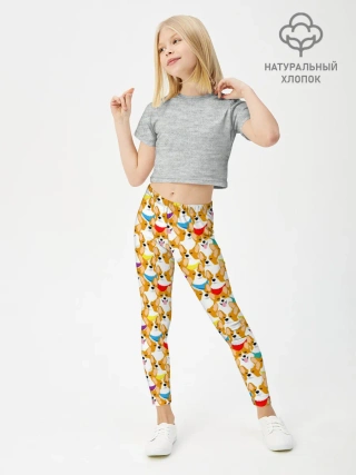 Леггинсы для девочки / Вельш-Корги Пемброк