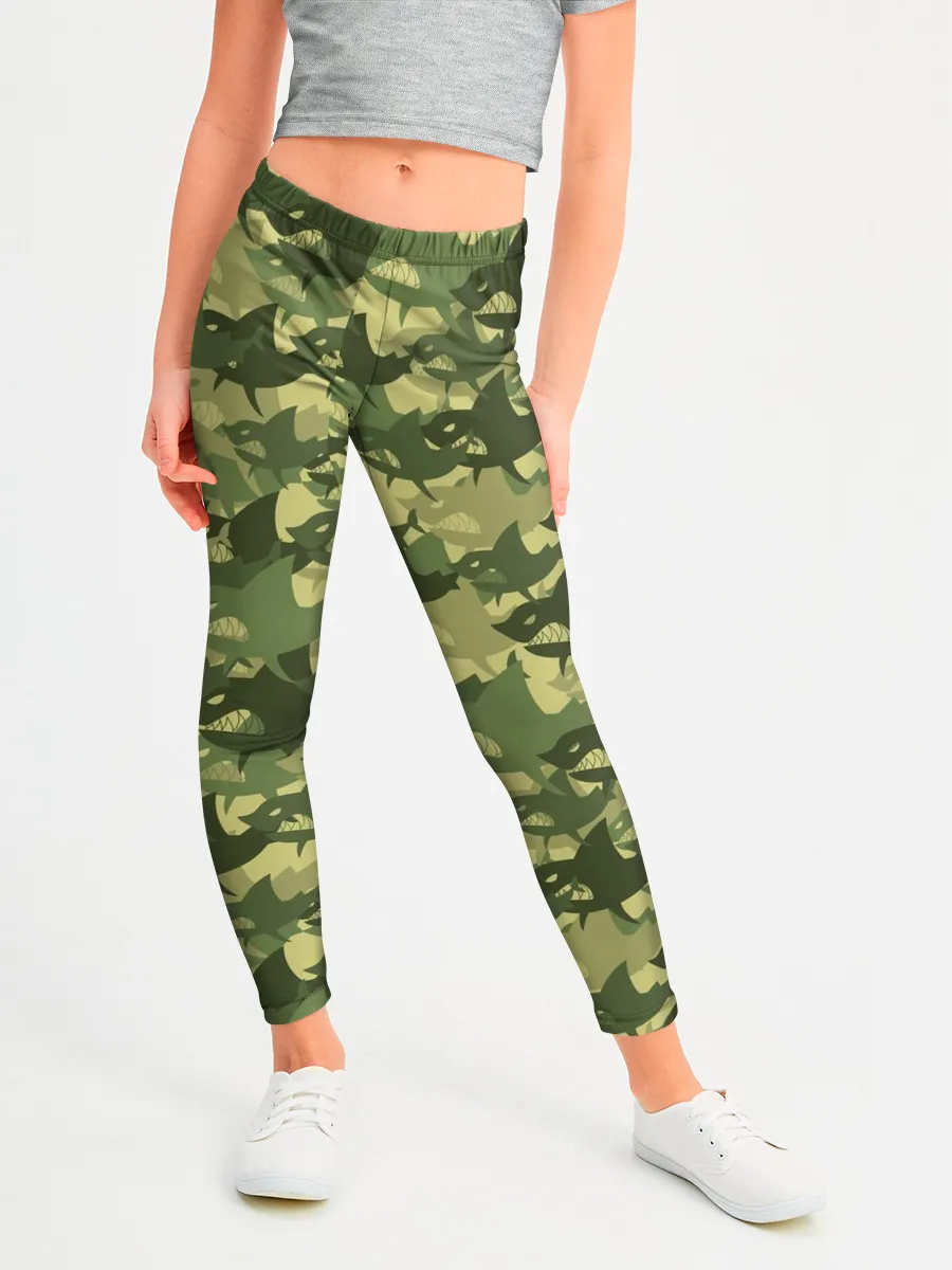 Леггинсы для девочки / Акулы