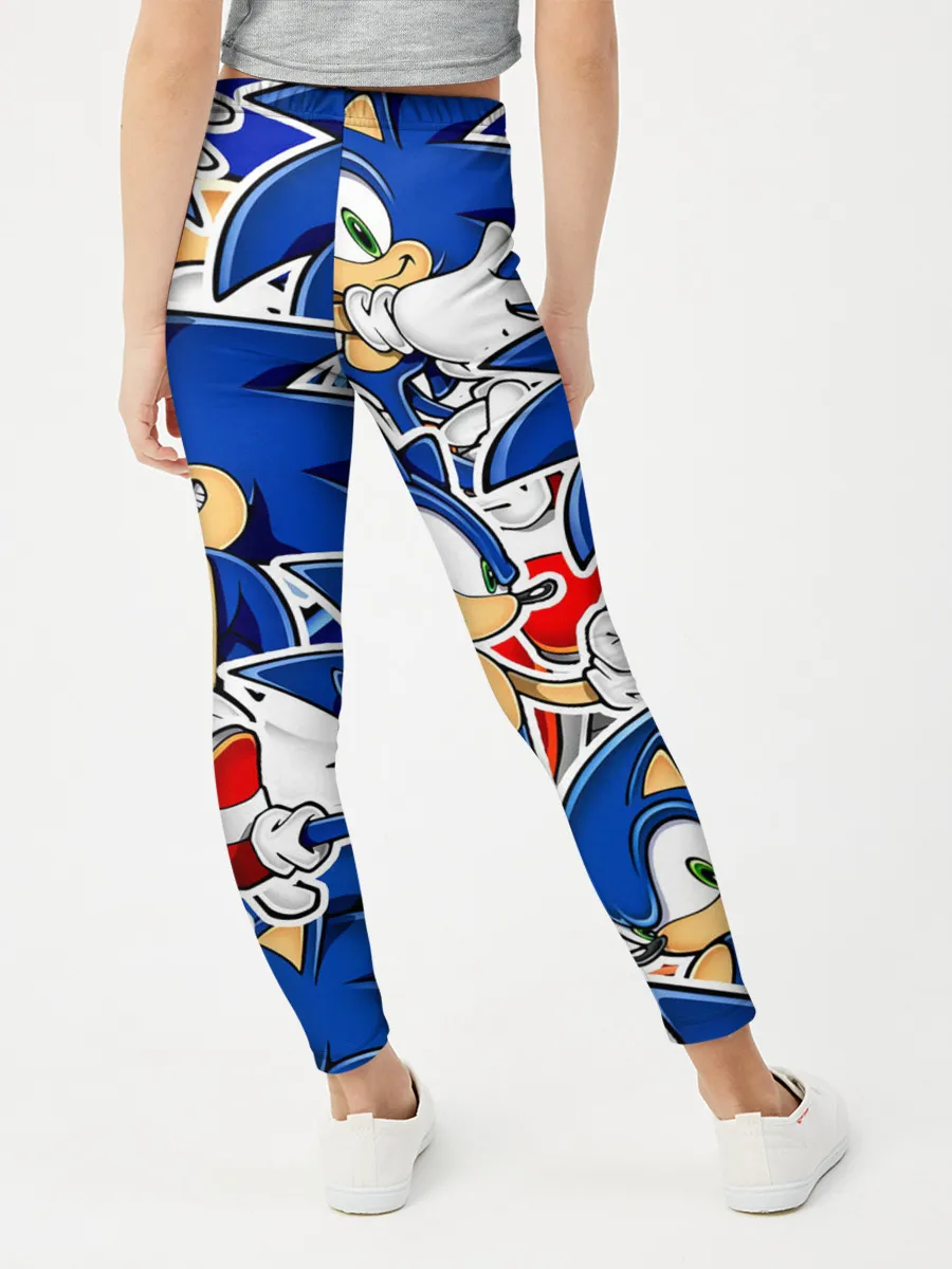 Леггинсы для девочки / SONIC ПАТТЕРН / СОНИК
