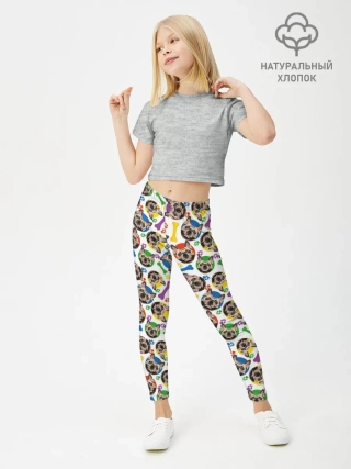 Леггинсы для девочки / Французский Бульдог