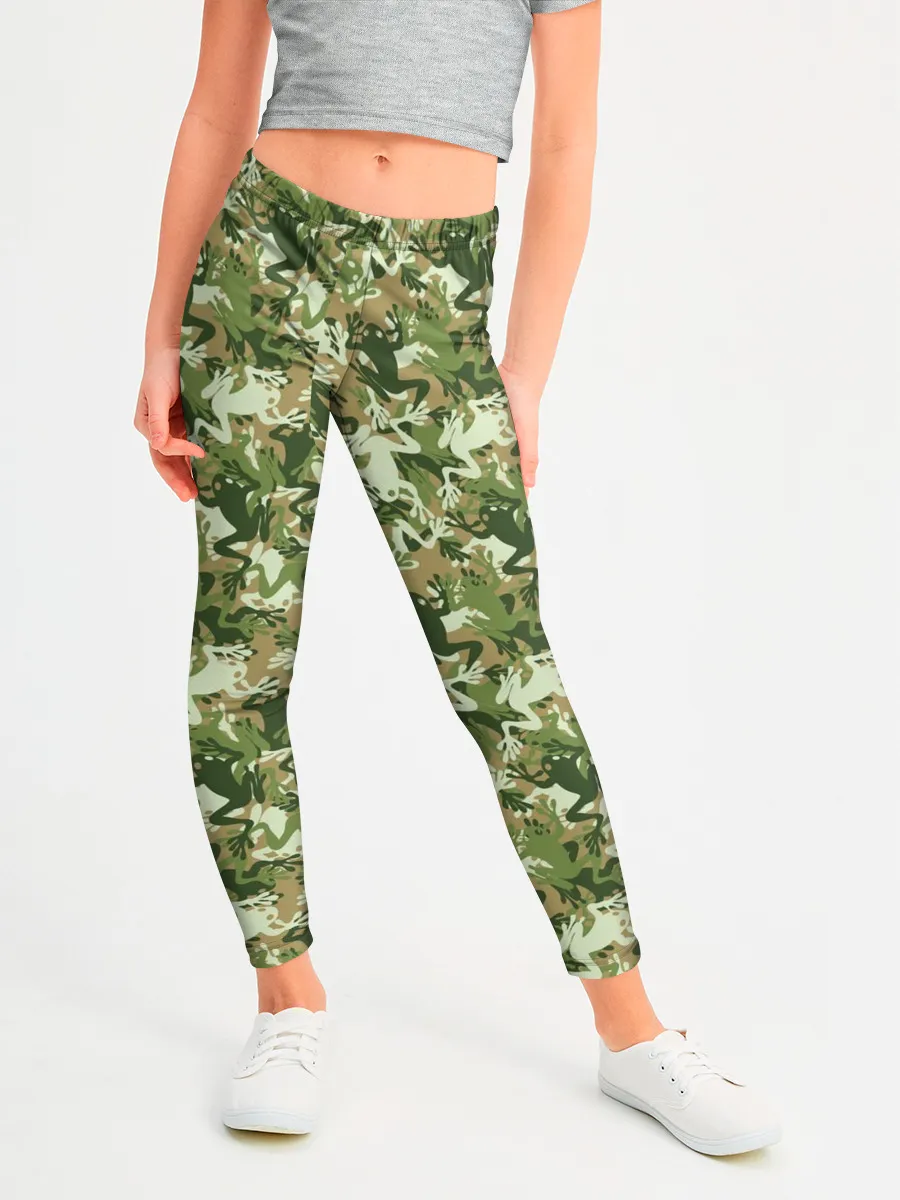 Леггинсы для девочки / Лягушки