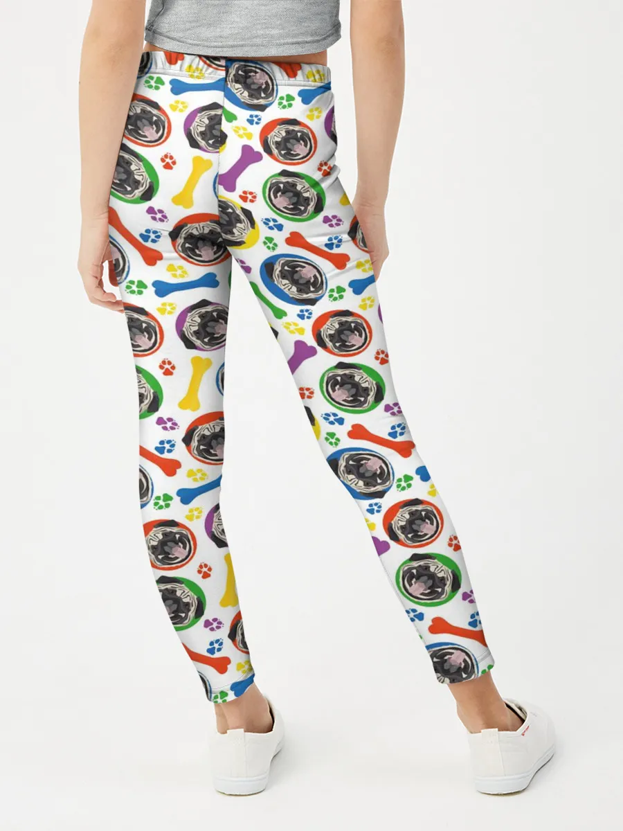 Леггинсы для девочки / Мопс