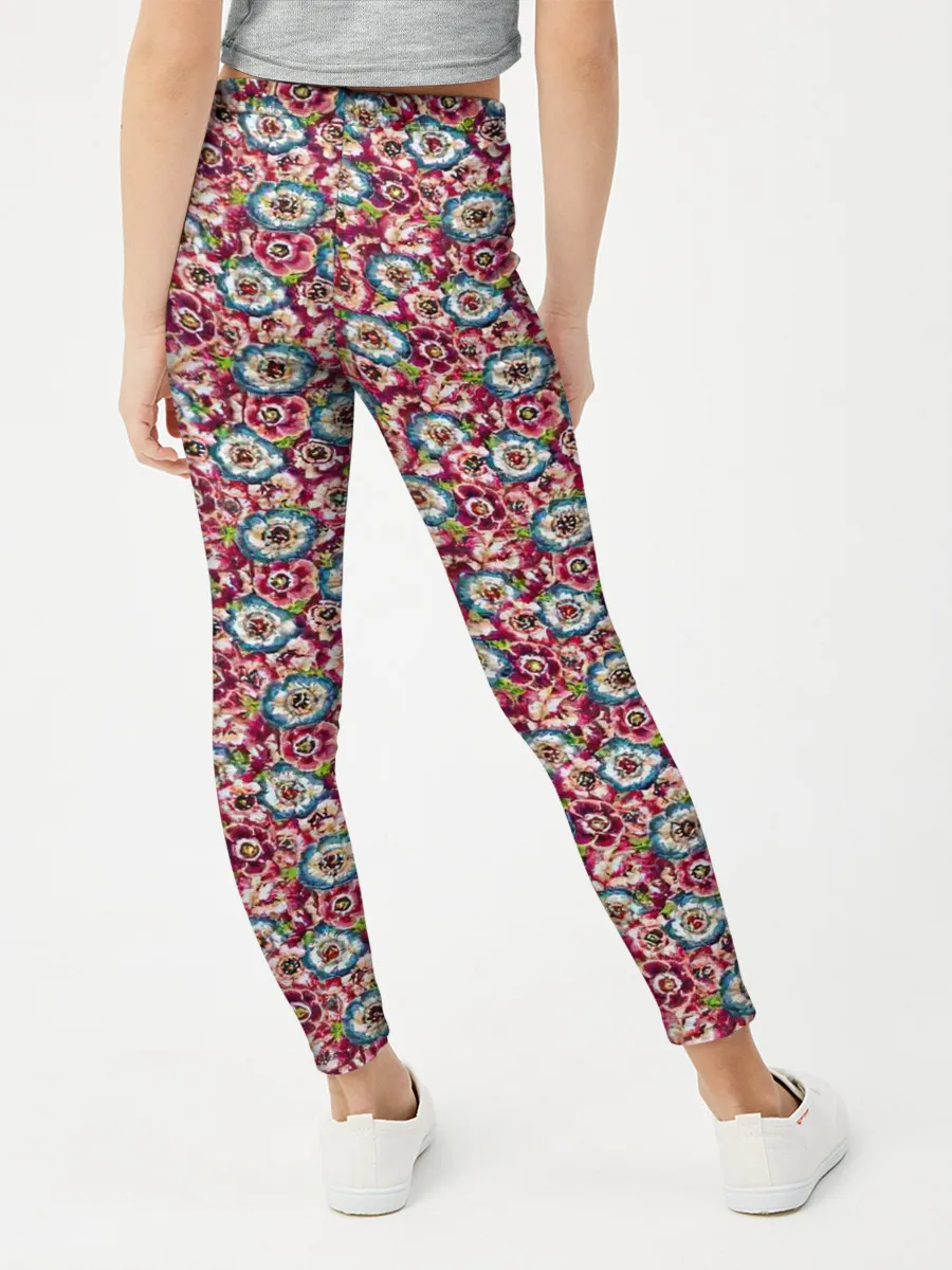 Леггинсы для девочки / Васильковое поле