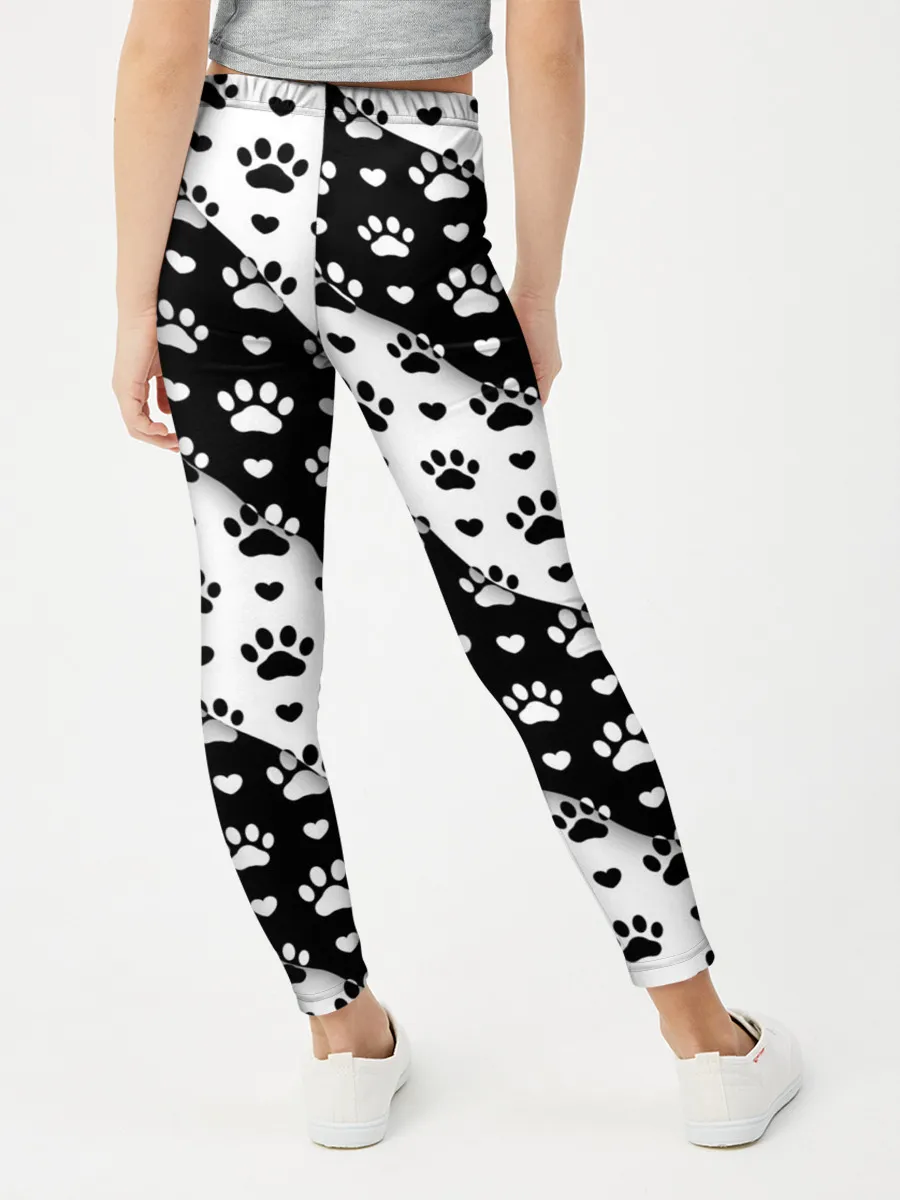 Леггинсы для девочки / Следы от Лап