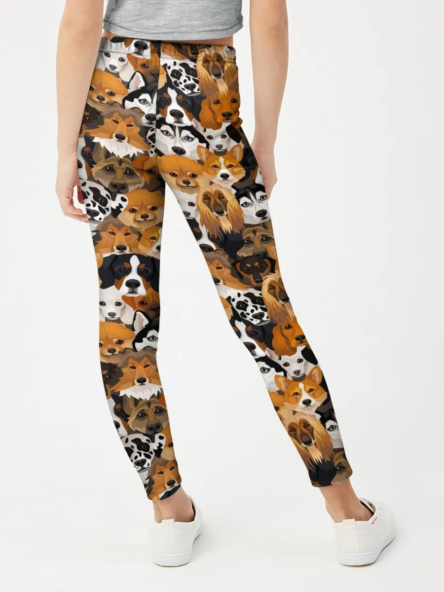 Леггинсы для девочки / Разные Собаки