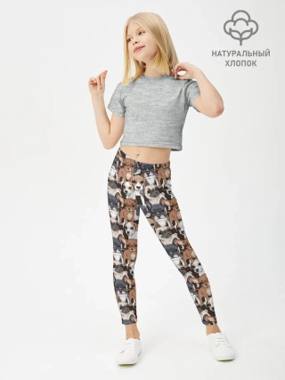 Леггинсы для девочки / Щенки Разных Пород