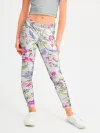 Леггинсы для девочки / Яркие весенние цветы