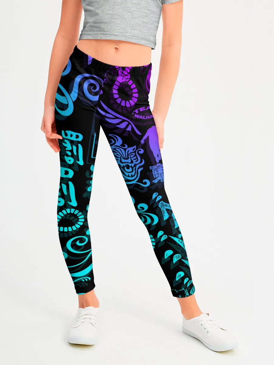 Леггинсы для девочки / ТАТУ ТОКЙСКИЕ МСТИТЕЛИ НЕОН |