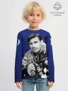 Детский лонгслив хлопок / Лев Яшин коллаж