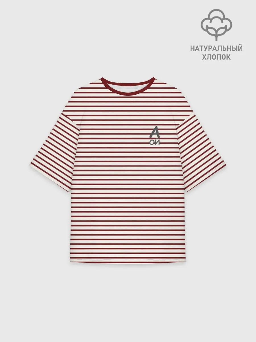 Женская футболка оверсайз хлопок / a_oj