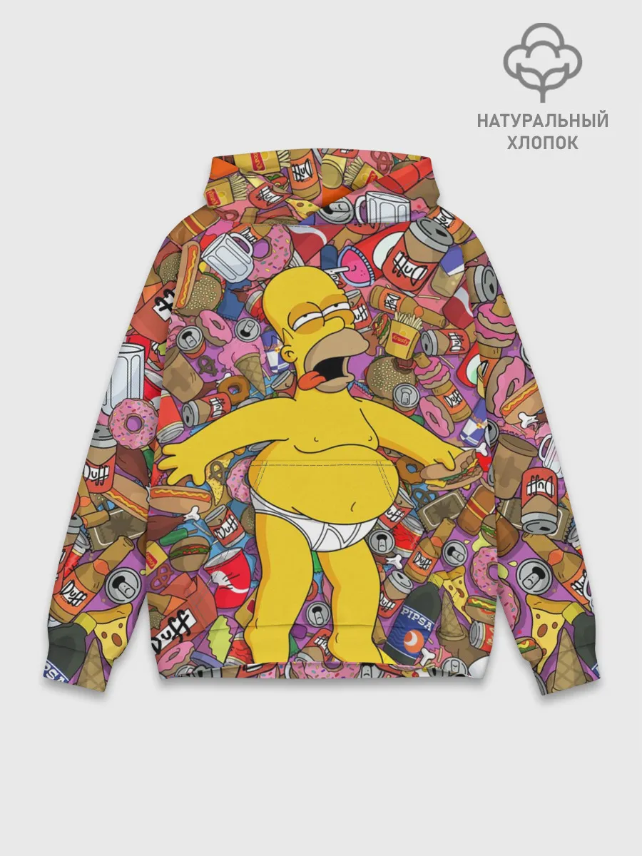 Худи мужской база хлопок / Гомер