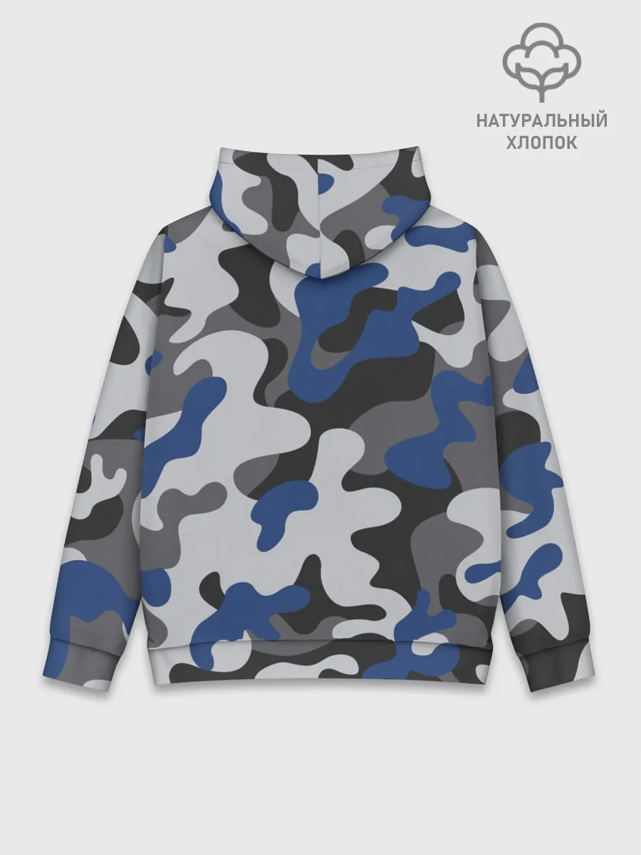 Худи мужской база хлопок / Камуфляж