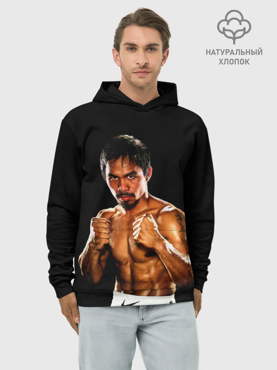 Худи мужской база хлопок / Менни Пакьяо