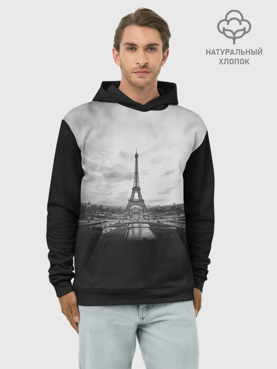 Худи мужской база хлопок / Париж