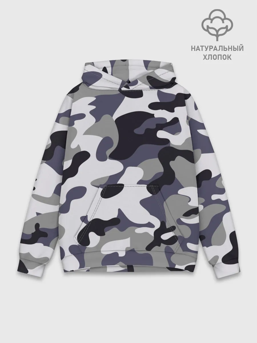 Худи мужской база хлопок / Городской камуфляж