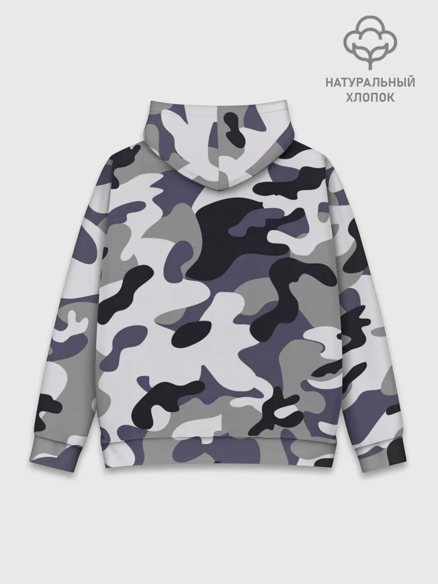 Худи мужской база хлопок / Городской камуфляж
