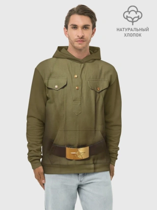 Худи мужской база хлопок / Солдатская форма