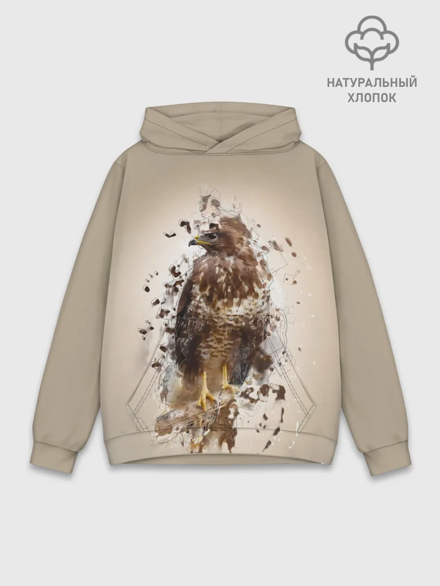 Худи мужской база хлопок / Птица