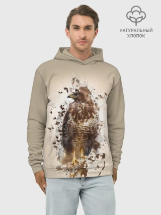 Худи мужской база хлопок / Птица
