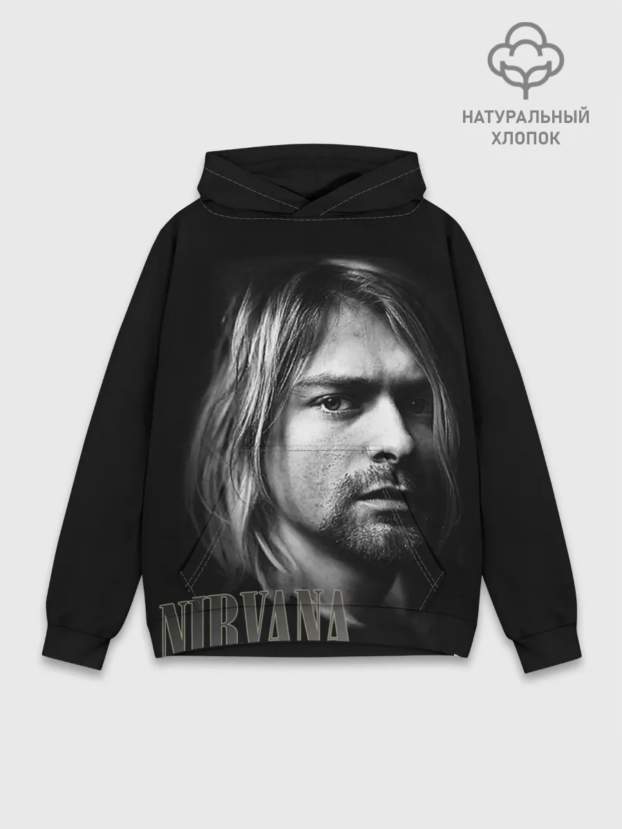 Худи мужской база хлопок / Nirvana