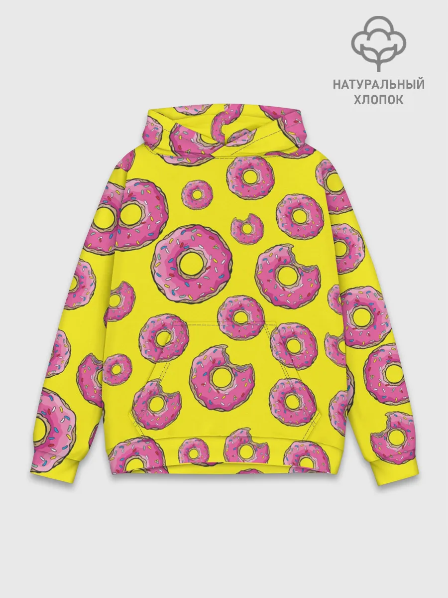 Худи мужской база хлопок / Пончики