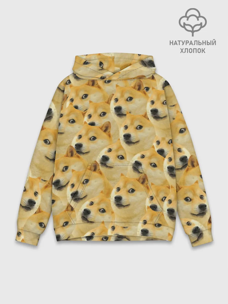 Худи мужской база хлопок / Doge