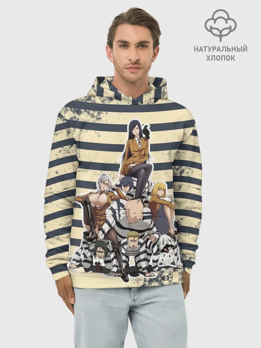 Худи мужской база хлопок / Prison School