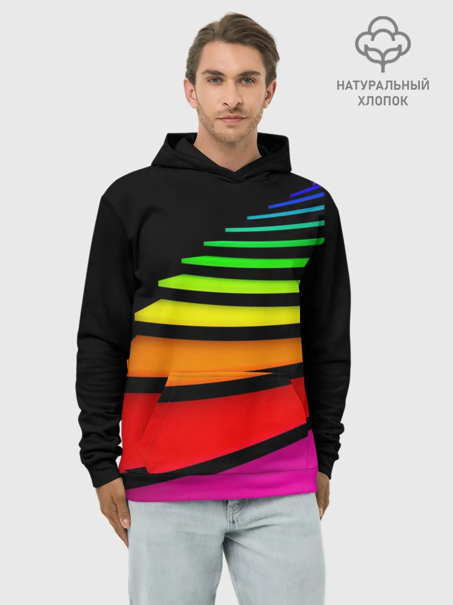 Худи мужской база хлопок / Лестница