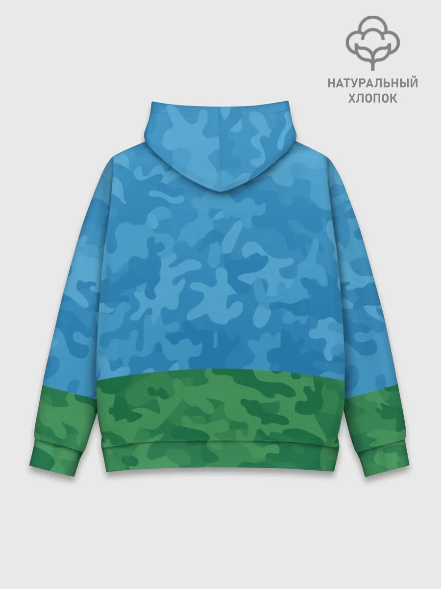 Худи мужской база хлопок / ВДВ медведь