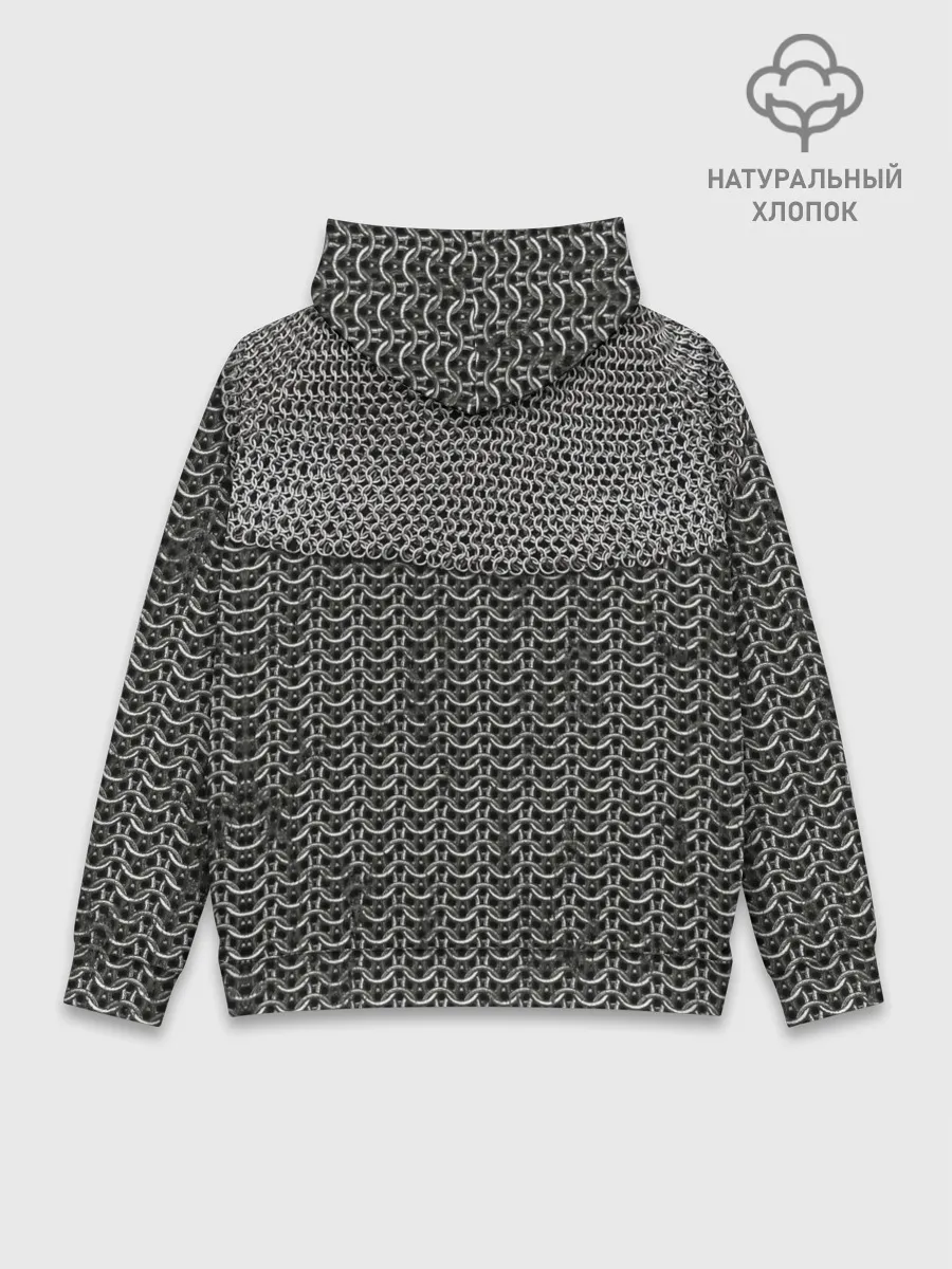 Худи мужской база хлопок / Кольчуга с горловиной