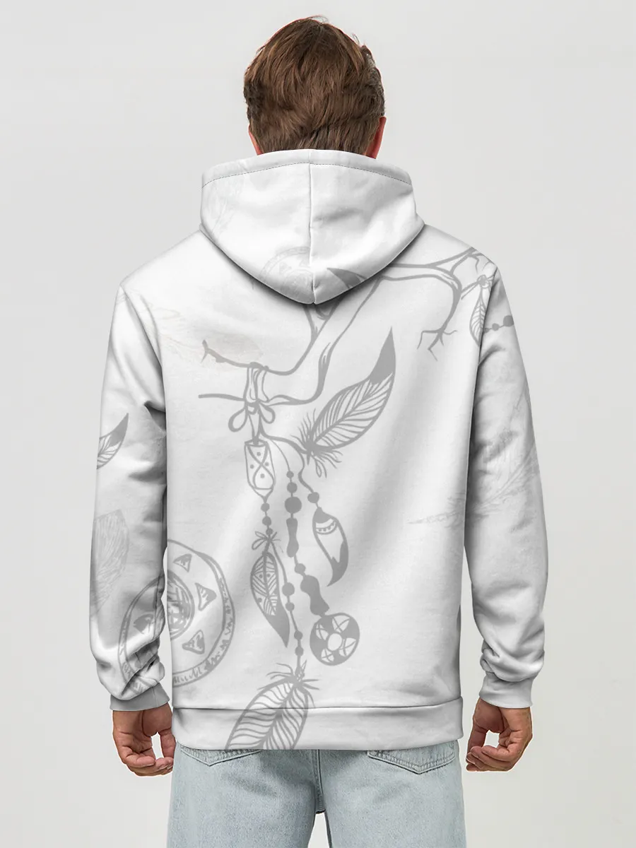 Худи мужской база хлопок / Волк