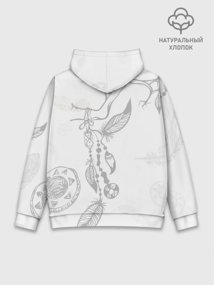 Худи мужской база хлопок / Волк